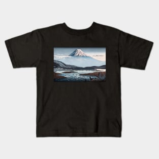 Tokaido Fujikawa by Tsuchiya Koitsu Kids T-Shirt